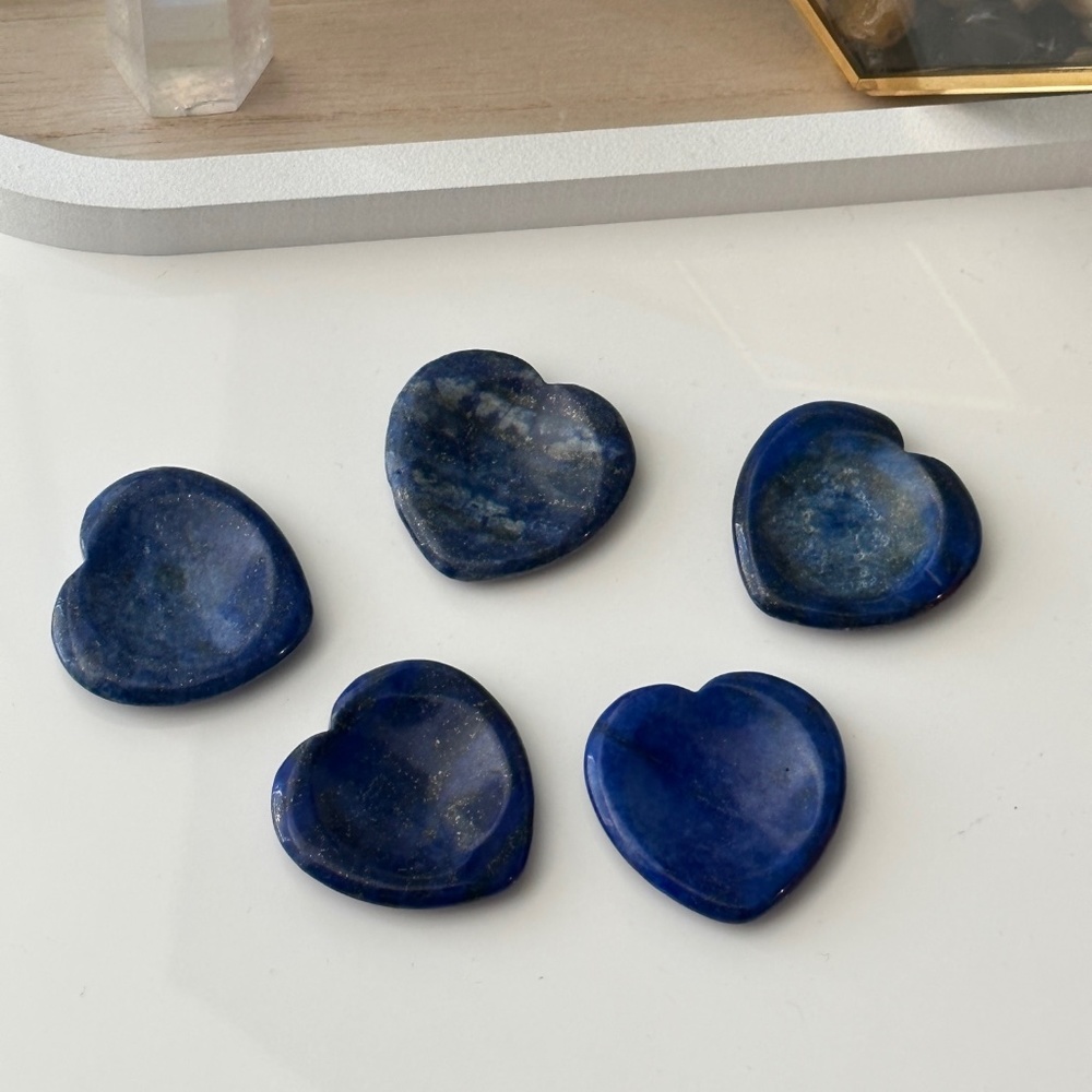 Lapis Lazuli Heart shaped worry stone
